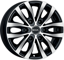 Load image into Gallery viewer, F65606LIB62M5 - MAK Load6 16X6.5 6X130 ET 62MM Ice Black - MAK Wheels Canada