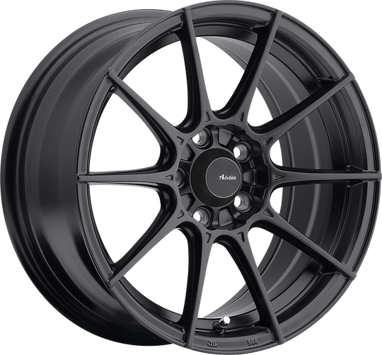 S259100355 - Advanti Storm S1 15X9 4X100 ET 35mm Matte Black - Advanti Wheels Canada