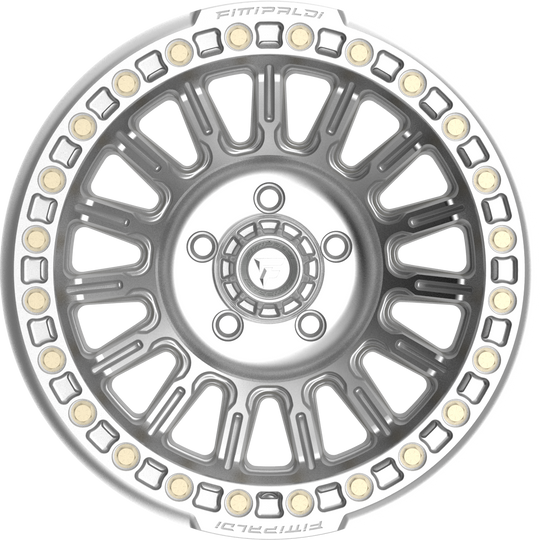 FB152-17905127N38M - Fittipaldi Offroad FB152M 17X9 5X127 ET -38MM Machined Silver - Fittipaldi Offroad Wheels Canada
