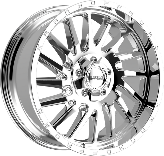 K2020952739P10CH - Krank Offroad Coil 20X9 5X127 ET 10MM Chrome - Krank Offroad Wheels Canada