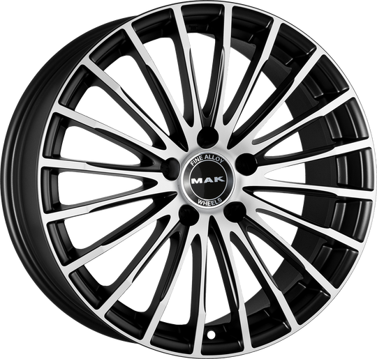 F7570FAIB30WSX - MAK Starlight 17X7.5 5X112 ET 30MM Ice Black - MAK Wheels Canada