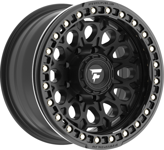 FB153-17908165N15B - Fittipaldi Offroad FB153B 17X9 8X165.1 ET -15MM Satin Black With Gloss Black Ring - Fittipaldi Offroad Wheels Canada