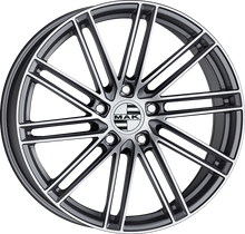 Charger l'image dans la galerie, F9522LPQM26WSX - MAK Leipzig 22X9.5 5X112 ET 26MM Gunmetal With Mirror Face - MAK Wheels Canada