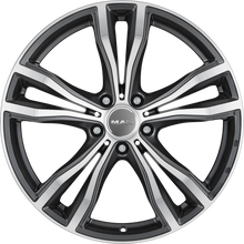 Charger l'image dans la galerie, F0520XMQM40WS2X - MAK X-Mode 20X10.5 5X112 ET 40MM Gunmetal With Mirror Face - MAK Wheels Canada