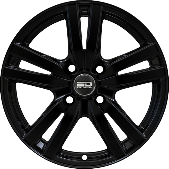 OTT1560EFS4B3567GB - Euro Design Ottano - EFS 15X6 4X100 / 4X114.3 35mm Gloss Black - Euro Design Wheels Canada