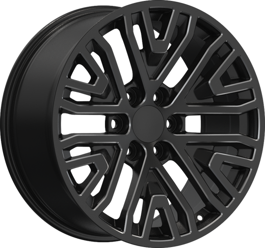 RW150054 - YKW Replicas GR3 22X9 6X139.7 ET 28mm Gloss Black - YKW Replicas Wheels Canada