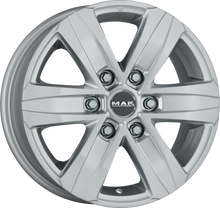Load image into Gallery viewer, F80806TSI53M5 - MAK Stone6 18X8 6X130 ET 53MM Silver - MAK Wheels Canada