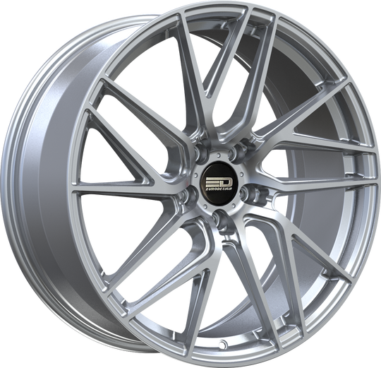 T188F3566S - Euro Design Tech 18X8 5X112 ET 35MM Silver - Euro Design Wheels Canada