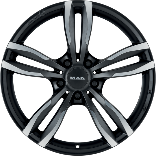 F7580LFIB45I4BX - MAK Luft 18X7.5 5X120 ET 45MM Ice Black - MAK Wheels Canada