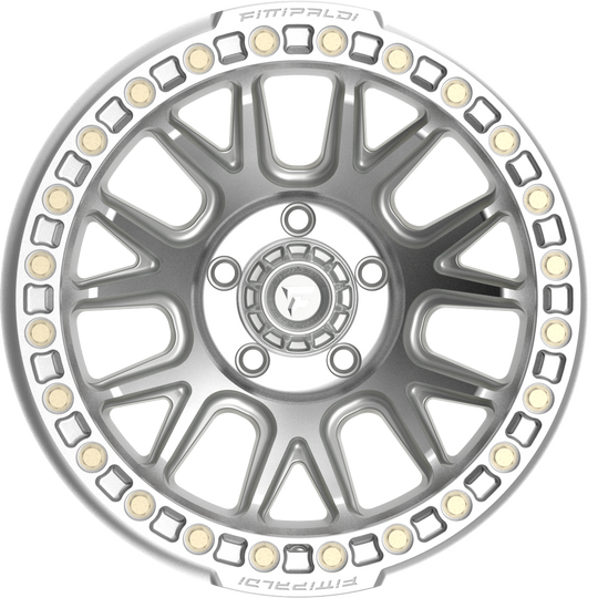 FB151-17905127N38M - Fittipaldi Offroad FB151M 17X9 5X127 ET -38MM Machined Silver - Fittipaldi Offroad Wheels Canada