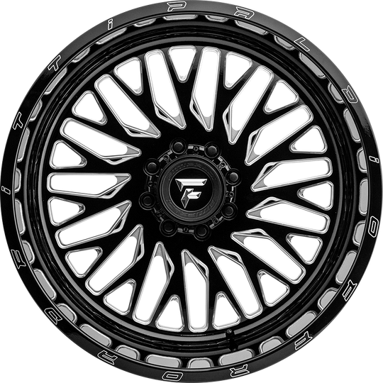 FA07-20128170N44BM - Fittipaldi Offroad FA07BM 20X12 8X170 ET -44MM Gloss Black Milled - Fittipaldi Offroad Wheels Canada