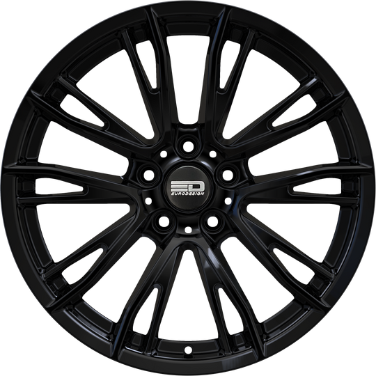 VEN1985J3574GB - Euro Design Venice 19X8.5 5X120 ET 35MM Gloss Black - Euro Design Wheels Canada