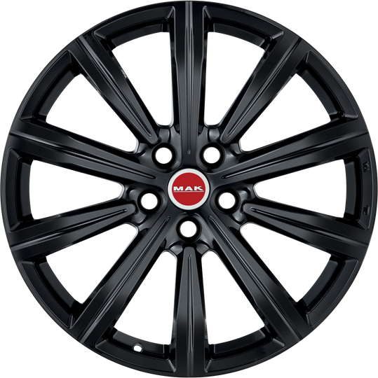 F8090IRGB28WSX - MAK Birmingham 19X8 5X112 ET 28MM Gloss Black - MAK Wheels Canada