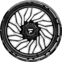Charger l'image dans la galerie, FA13-24128170N44BM - Fittipaldi Offroad FA13BM 24X12 8X170 ET -44MM Gloss Black Milled - Fittipaldi Offroad Wheels Canada