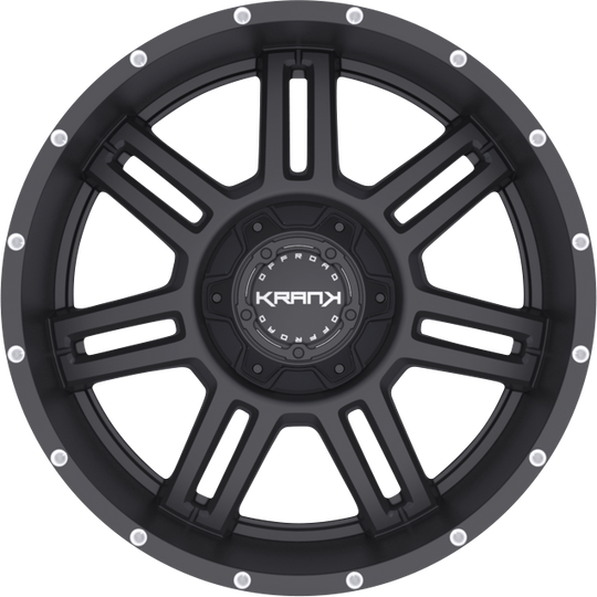 K4020952739N12SB - Krank Offroad Force 20X9 5X127 ET -12MM Satin Black - Krank Offroad Wheels Canada
