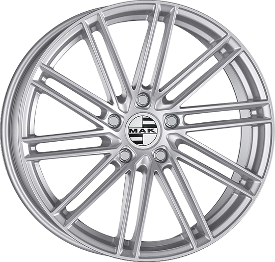 F1522LZSI52KY3 - MAK Leipzig-D 22X11.5 5X130 ET 52MM Silver - MAK Wheels Canada