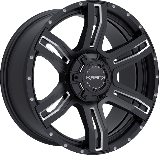 K3020963539Q00GBML - Krank Offroad Caliper 20X9 6X139.7 / 6X135 0mm Gloss Black Milled - Krank Offroad Wheels Canada