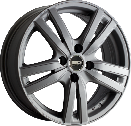 OTT1560EFS4B3567MG - Euro Design Ottano - EFS 15X6 4X114.3 / 4X100 35mm Matte Gunmetal - Euro Design Wheels Canada