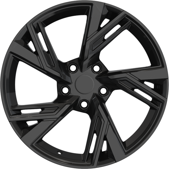 RW150004 - YKW Replicas AR12 18X8 5X112 ET 35MM Gloss Black - YKW Replicas Wheels Canada