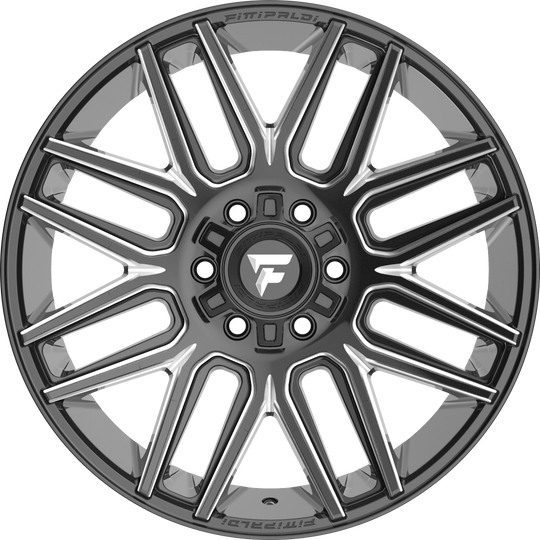 FA14-209053950P18BM - Fittipaldi Offroad FA14BM 20X9 5X139.7 / 5X150 18mm Gloss Black Milled - Fittipaldi Offroad Wheels Canada