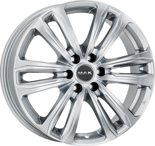 F8080AF6SI53M3 - MAK Safari6 18X8 6X130 ET 53MM Silver - MAK Wheels Canada
