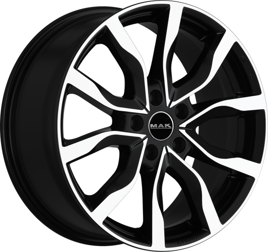 F6560KOBM40FF - MAK Highlands W 16X6.5 5X114.3 ET 40MM Black Mirror - MAK Wheels Canada