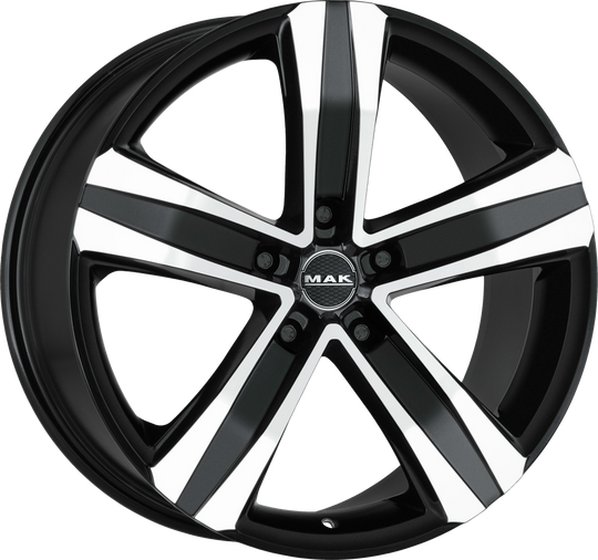 F60505T3BM00AJ - MAK Stone5 3 15X6 5X139.7 ET 0MM Black Mirror - MAK Wheels Canada