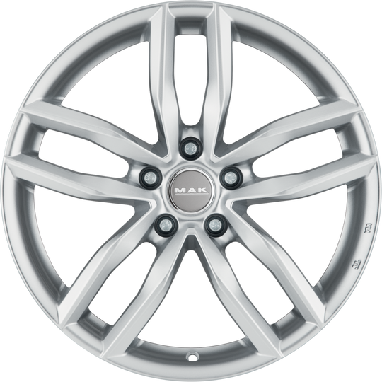 F8080RHSI50WE4X - MAK Sarthe 18X8 5X112 ET 50MM Silver - MAK Wheels Canada