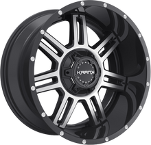 Charger l'image dans la galerie, K4021052739N24GBM - Krank Offroad Force 20X10 5X127 ET -24MM Gloss Black With Machined Face - Krank Offroad Wheels Canada