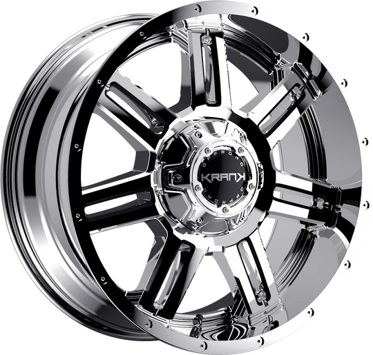 K4020952739N12CH - Krank Offroad Force 20X9 5X127 ET -12MM Chrome - Krank Offroad Wheels Canada