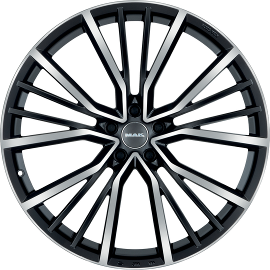 F7070UABM48WE4X - MAK Union 17X7 5X112 ET 48MM Black Mirror - MAK Wheels Canada