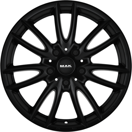F6560JKMB48CI3 - MAK Jackie W 16X6.5 4X100 ET 48MM Matte Black - MAK Wheels Canada