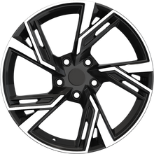 Charger l'image dans la galerie, RW150007 - YKW Replicas AR12 18X8 5X112 ET 35MM Gloss Black Machined - YKW Replicas Wheels Canada