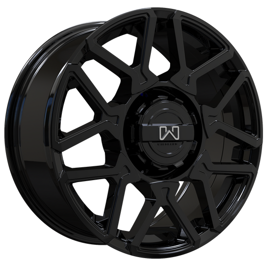 C1885273571GB - Wildland Cyclone 18X8 5X127 ET 35MM Gloss Black - Wildland Wheels Canada