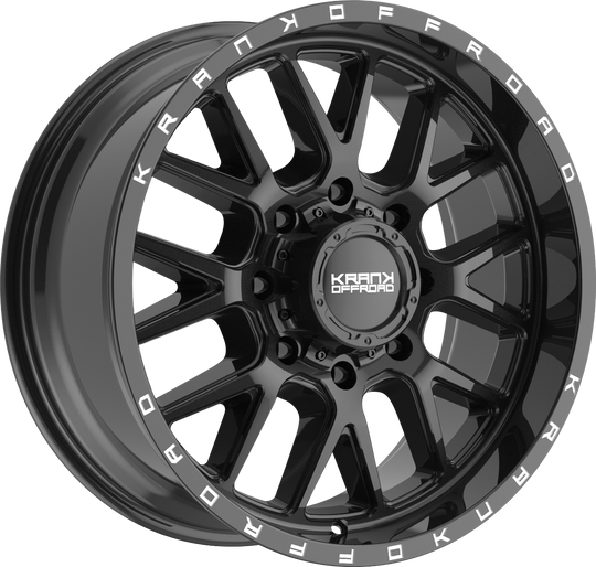 K10209817P18GB - Krank Offroad Fuse 20X9 8X170 ET 18MM Gloss Black - Krank Offroad Wheels Canada