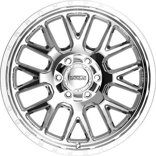 K1020963539P10CH - Krank Offroad Fuse 20X9 6X139.7 / 6X135 10mm Chrome - Krank Offroad Wheels Canada