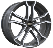 Load image into Gallery viewer, M1985F2166GMP - Euro Design Monaco 19X8.5 5X112 ET 21MM Gunmetal Polished - Euro Design Wheels Canada