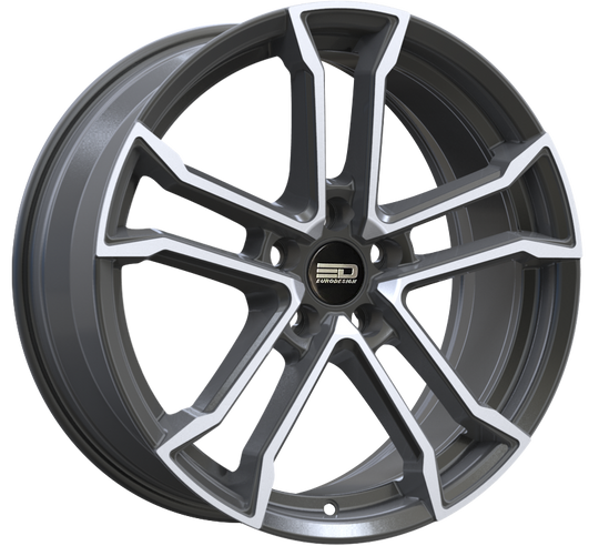MON1985F4266GMP - Euro Design Monaco 19X8.5 5X112 ET 42MM Gunmetal Polished - Euro Design Wheels Canada