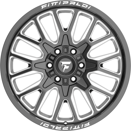 FA18-209053950P18BM - Fittipaldi Offroad FA18BM 20X9 5X139.7 / 5X150 18mm Gloss Black Milled - Fittipaldi Offroad Wheels Canada
