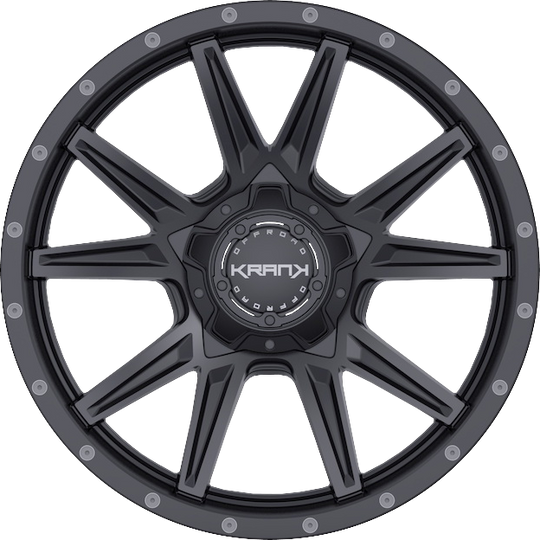 K7020963539Q00SB - Krank Offroad Cylinder 20X9 6X135 / 6X139.7 0mm Satin Black - Krank Offroad Wheels Canada