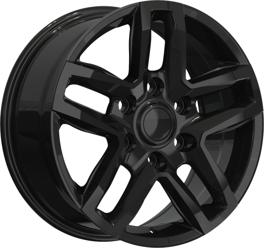 RW150050 - YKW Replicas JA1 18X8 6X120 ET 35mm Gloss Black - YKW Replicas Wheels Canada