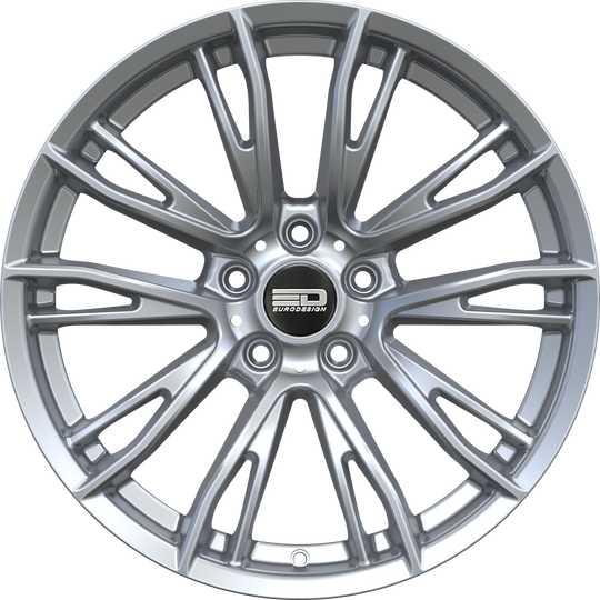 VEN1995J3872S - Euro Design Venice 19X9.5 5X120 ET 38MM Silver - Euro Design Wheels Canada
