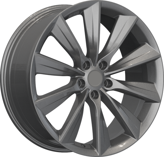 RW150024 - YKW Replicas TS1 19X9.5 5X114.3 ET 35MM Gloss Gunmetal - YKW Replicas Wheels Canada