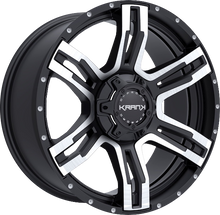 Load image into Gallery viewer, K3020963539P18GBM - Krank Offroad Caliper 20X9 6X135 / 6X139.7 18mm Gloss Black With Machined Face - Krank Offroad Wheels Canada