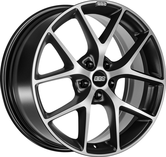 SR025VGPK - BBS SR 17X7.5 5X100 ET 48MM Volcano Grey With Diamond Cut Face and Protective Clear Coat - BBS Wheels Canada