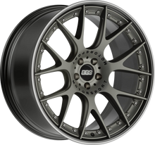Load image into Gallery viewer, CH607PBPO-MTSP - BBS CHRII 21X10.5 5X130 ET 47MM Satin Platinum With Black Rim, Polished Stainless Steel Rim Protector and Motorsport Etching - BBS Wheels Canada