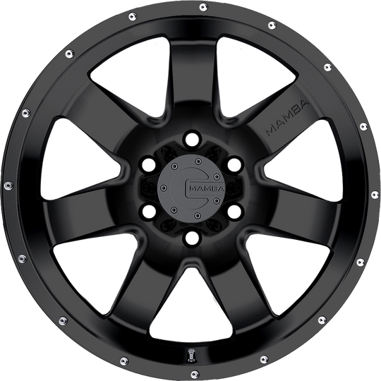 M147973N12B - Mamba M14 17X9 5X127 ET -12MM Matte Black - Mamba Wheels Canada
