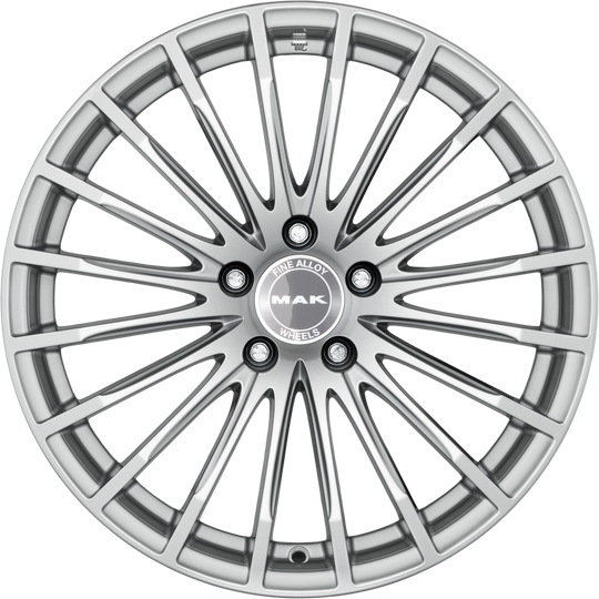 F9080FASI50WS3X - MAK Starlight 18X9 5X112 ET 50MM Silver - MAK Wheels Canada