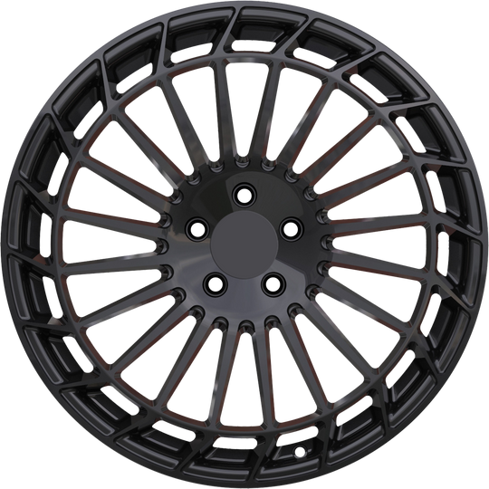RW150031 - YKW Replicas MR3 20X8.5 5X112 ET 35MM Gloss Black - YKW Replicas Wheels Canada