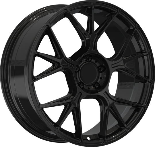 RW150046 - YKW Replicas MR4 19X8 5X114.3 ET 35mm Gloss Black - YKW Replicas Wheels Canada